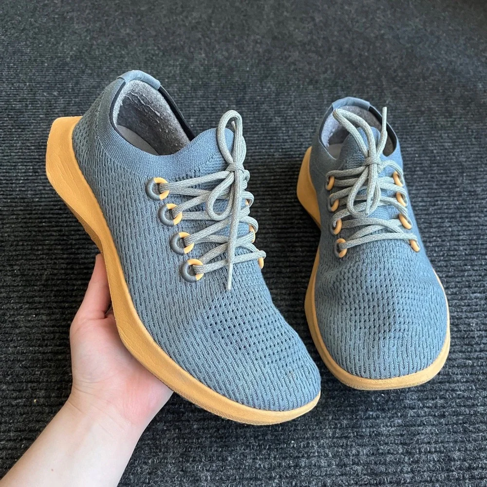 Allbirds Tree Dasher 2 Running Shoes Mens 12 Blue Grey Sustainable Sneakers